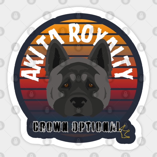 American Akita Royalty Sticker by BetsyBuzz